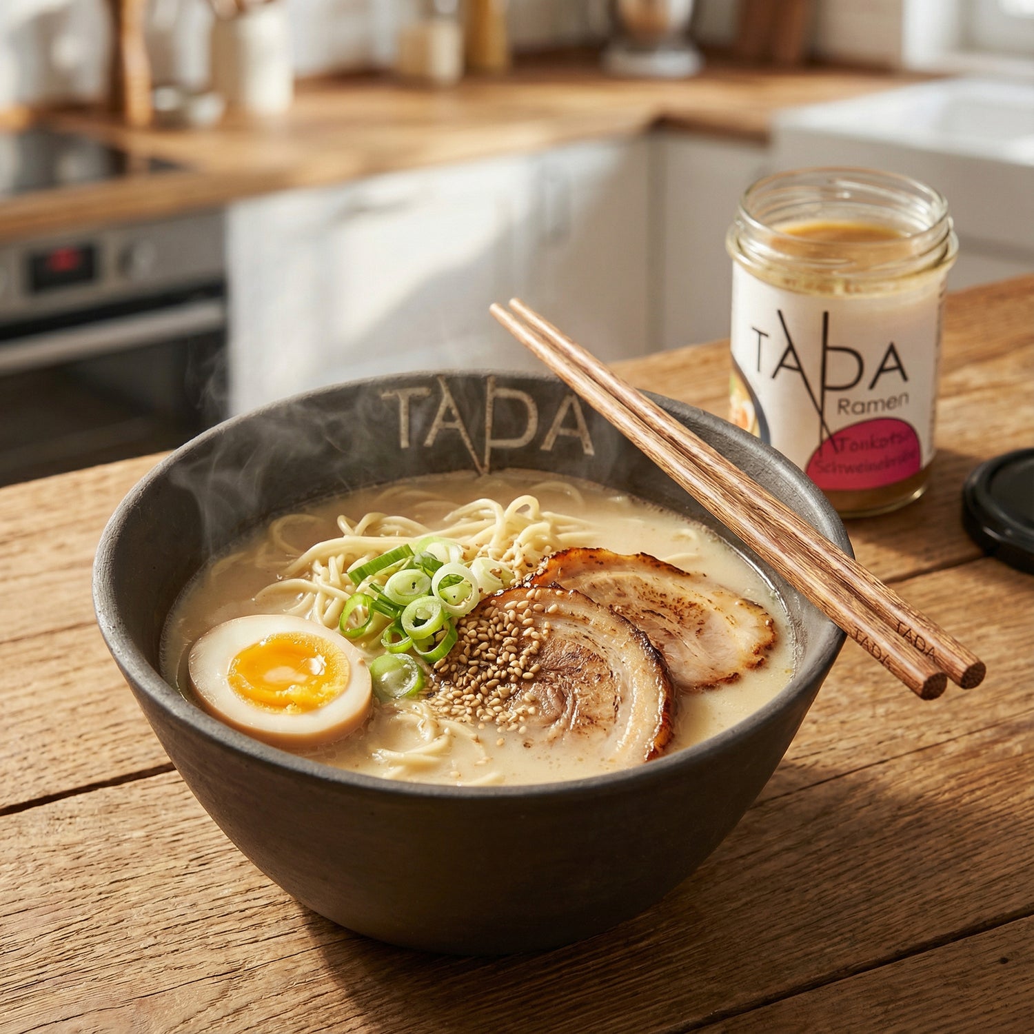 High Protein Tonkotsu Ramen mit Chashu & Ei